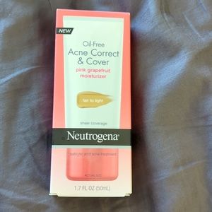 Neutrogena oil-free acne correct and cover tinted moisturizer, fair to light